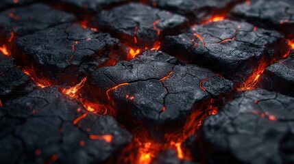 Detailed lava-inspired texture in a minimalistic tile layout