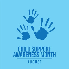 vector graphic of Child Support Awareness Month ideal for Child Support Awareness Month celebration.