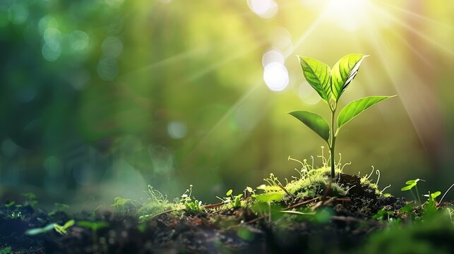 World Environment Day Poster Importance of Protecting Nature Happy Nature Day Plant Growing : Generative AI