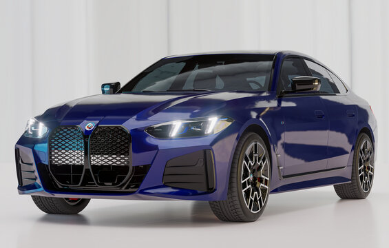 BMW Gran Coupe i4 series after facelift.