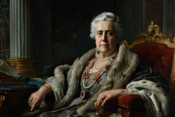 Catherine II Alexeyevna, Catherine the Great: a formidable ruler and sovereign of all Russia, monarch , her reign marked by Enlightenment reforms, territorial expansion, cultural flourishing.