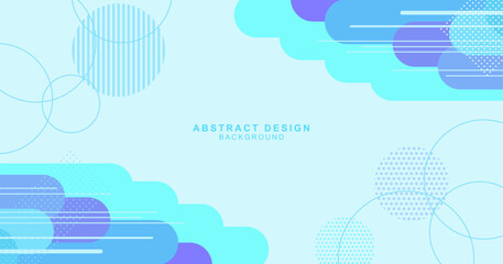 丸や線などで構成した抽象的な背景素材