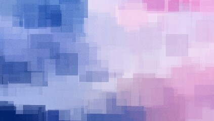 Blue pink squares abstract dynamic color flow wave black background grainy texture banner website header design