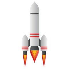 Rocket Launch Illustration