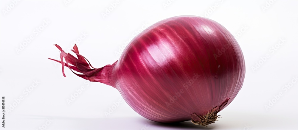 Aufkleber A red onion with a white background allowing for copy space image