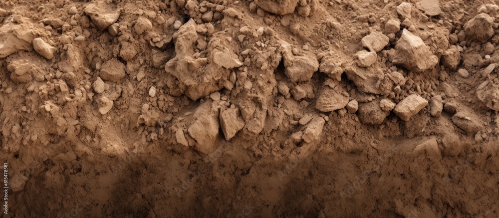 Poster A background image depicting desert soil with empty space for additional content or text