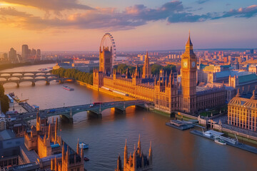 Fototapeta premium houses of parliament city