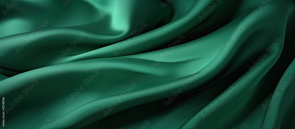 Aufkleber high resolution green textile with copy space image