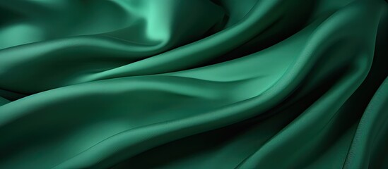 Fototapeta premium High resolution green textile with copy space image