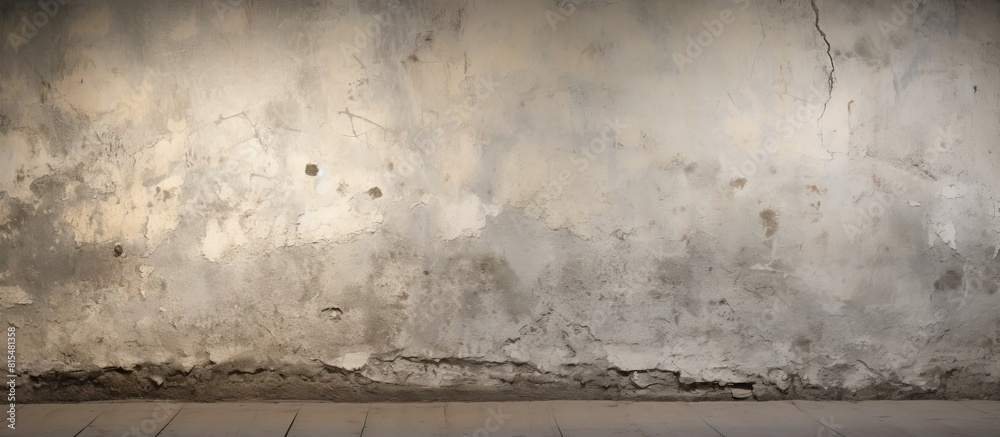 Aufkleber the shabby light background of the old cement wall has a large rough plaster texture perfect for a c