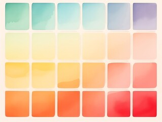 Light box flat design top view photography theme water color Triadic Color Scheme