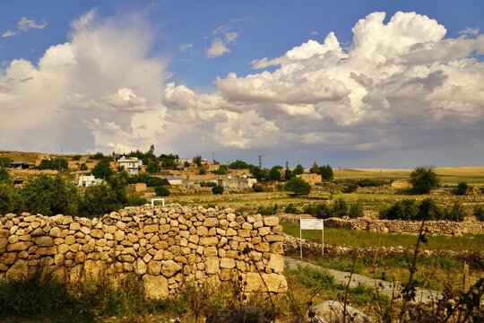 The ancient city of Dara, located on the southern slope of the Tur Abdin Mountains of Mardin, Turkey.