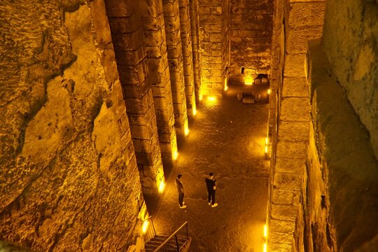The ancient city of Dara, located on the southern slope of the Tur Abdin Mountains of Mardin, Turkey.