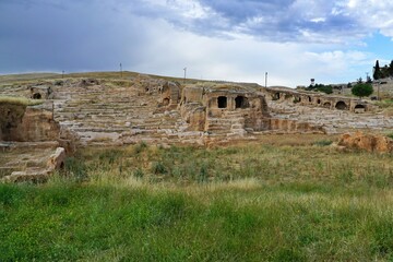 The ancient city of Dara, located on the southern slope of the Tur Abdin Mountains of Mardin, Turkey.