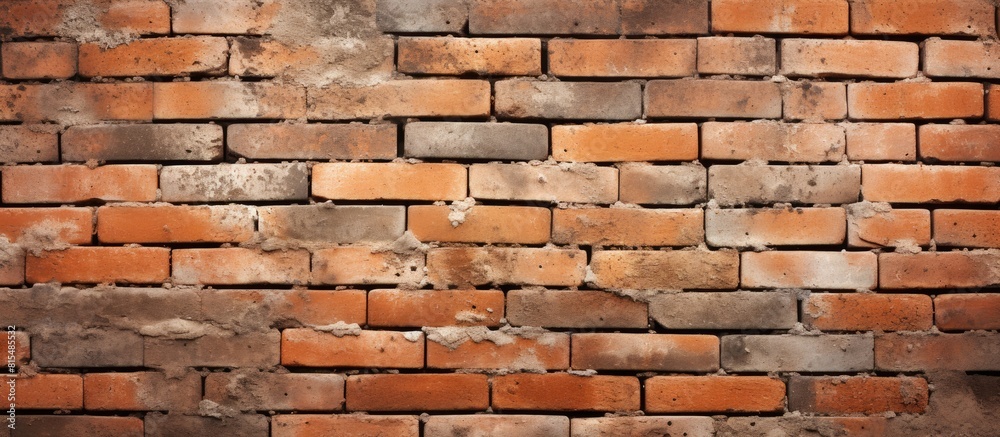 Poster ideal brick wall background size for cover page with copy space image