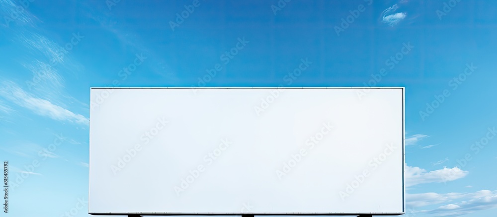 Aufkleber Use this blank billboard against a picturesque blue sky as a copy space image ready for you to add your own text or message