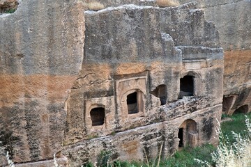 The ancient city of Dara, located on the southern slope of the Tur Abdin Mountains of Mardin, Turkey.