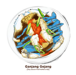 soy sauce marinated crabs (ganjang gejang)