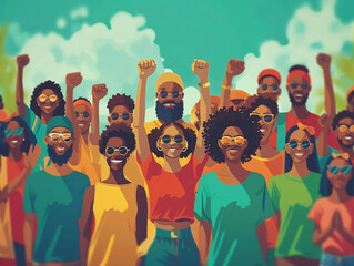 Juneteenth, celebration of freedom and unity,ai