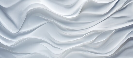 Obraz premium Wrinkled white paper with an abstract texture serves as the background of the copy space image