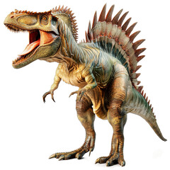 Obraz premium A large, bipedal dinosaur with a distinctive sail-like crest on its back