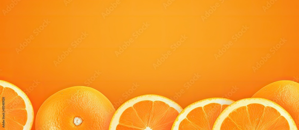 Leinwandbilder a vibrant orange background with plenty of empty space for an image. creative banner. copyspace imag