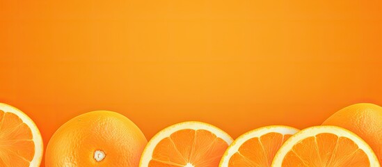 A vibrant orange background with plenty of empty space for an image. Creative banner. Copyspace image