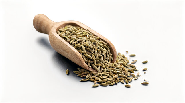 Photo of cumin on transparent background