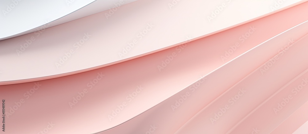 Fototapete minimal geometric shapes and lines in pastel pink and light gray colors create an abstract colored p