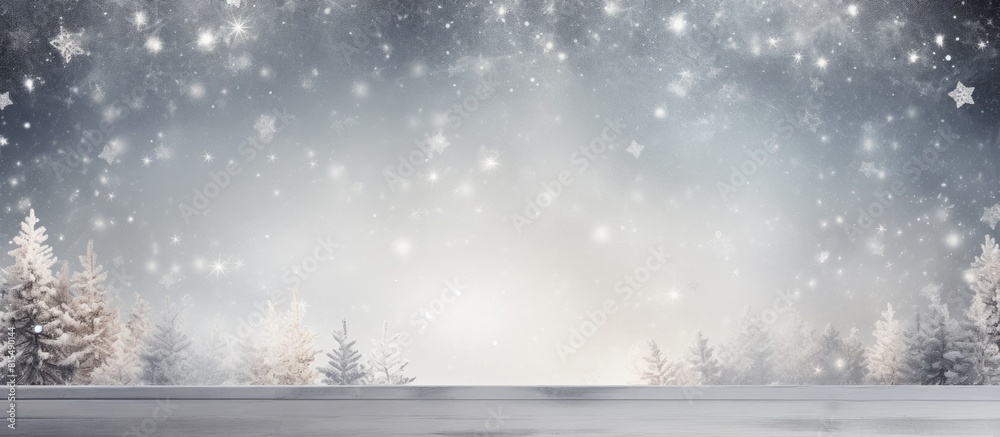 Poster an abstract christmas themed background with copy space image photographed in a studio featuring gre
