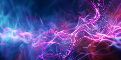 Obraz premium Abstract technology background featuring neural network cybersecurity data streams and cloud computing. Concept Abstract Technology Background, Neural Network, Cybersecurity Data Streams