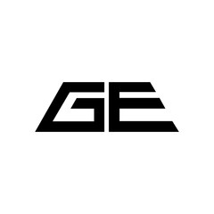 GE creative letter logo design