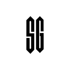 SC creative letter logo design