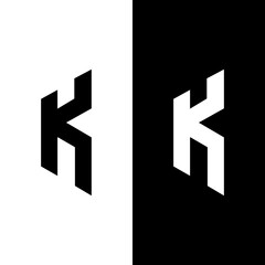K creative letter logo design