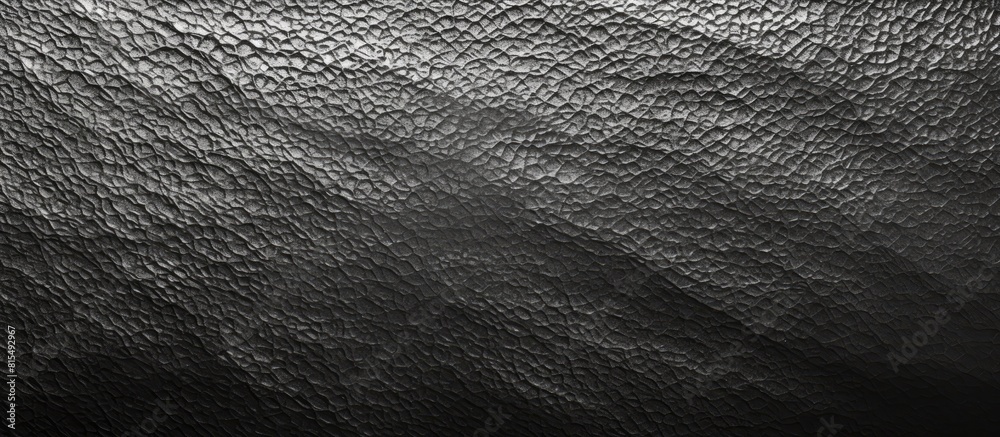 Poster A copy space image with a textured pattern background in black and silver depicting a stainless steel texture
