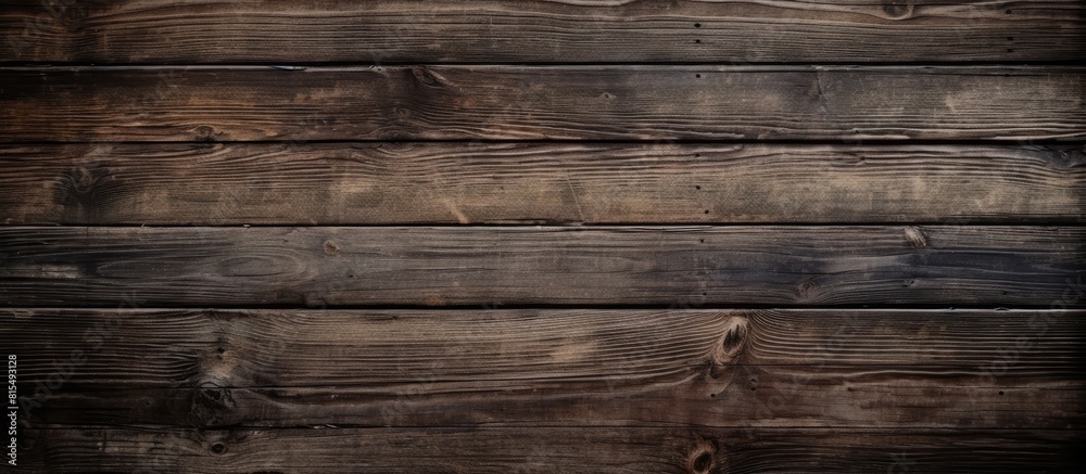 Aufkleber a vintage copy space image showcasing the work and design potential of a dark and textured old woode