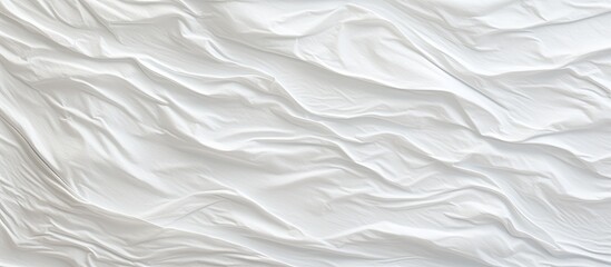 A background of white paper texture with wrinkles suitable for designing or working with a copy space image