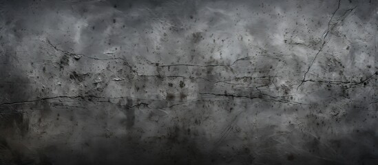 An abstract vintage style wallpaper with a dark old black background texture and gray concrete design provides an intriguing and unique aesthetic Copy space image