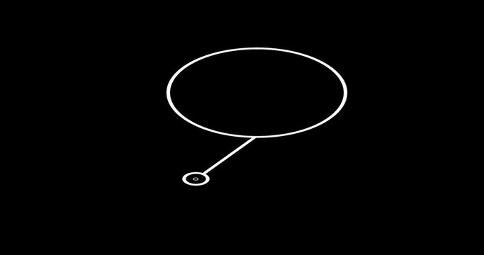 Call Out on black background, copy space	