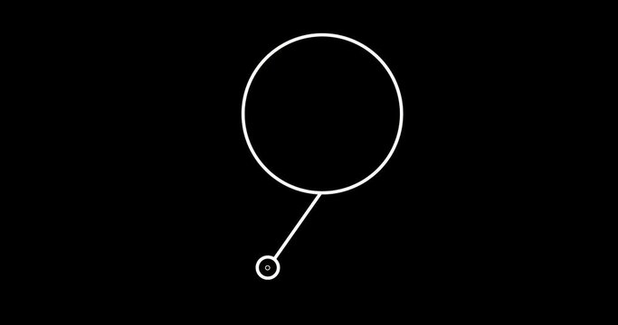 Call Out on black background, copy space	