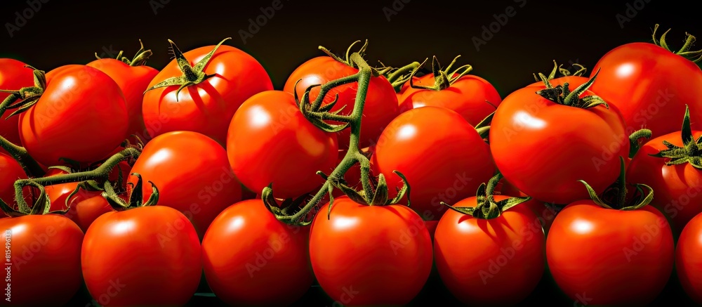 Poster a copy space image featuring vibrant and nutritious tomatoes