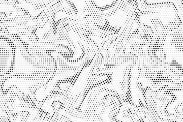 Abstract black and white psychedelic seamless marble pattern with hallucination swirls. Vector liquid monochrome acrylic texture. Flow art. Tie dye simple artistic effect.