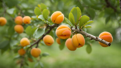 branch of a apricot tree