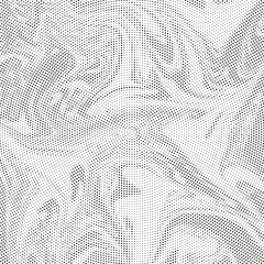 Abstract black and white psychedelic seamless marble pattern with hallucination swirls. Vector liquid monochrome acrylic texture. Flow art. Tie dye simple artistic effect.	