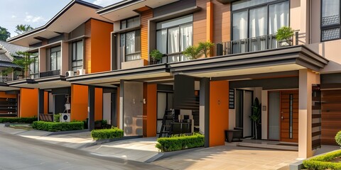 Obraz premium Increasing Demand Driving Up Real Estate Investment, House Prices, and Property Value. Concept Real Estate Investment, House Prices, Property Value, Increasing Demand