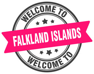 Welcome to Falkland Islands stamp. Falkland Islands round sign