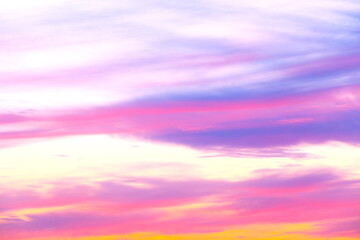 美しい朝焼け雲