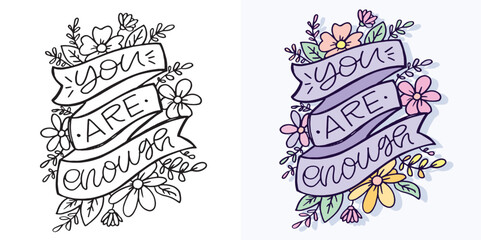 Cute hand drawn doodle lettering quote , print art. T-shirt design, mug print. © jane55