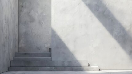 A minimalist white plaster wall with subtle texture and clean lines