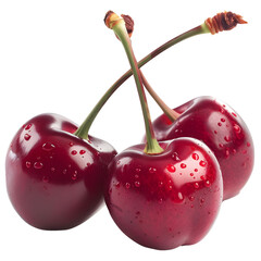 cherry on transparent png background